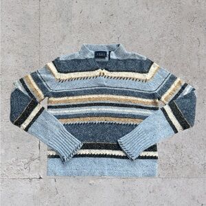 Liz Claiborne 00s “Multi-layer” blue sweater